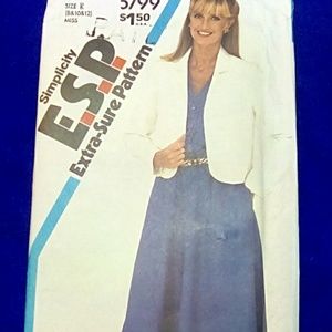 Vintage Simplicity Jacket dress  8-10-12